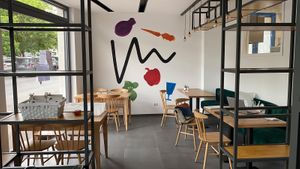 Misticanza tables at Misticanza Osteria Della Terra in Rome