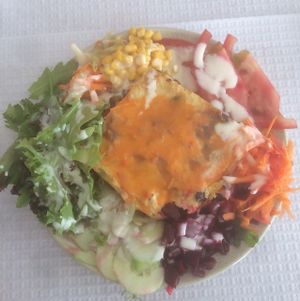 One of the options on the menu  at Vegetarianus in Portimao