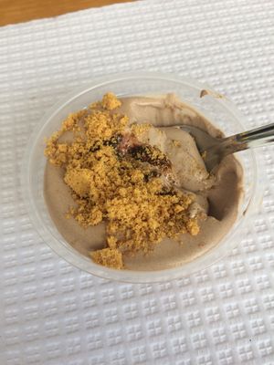 chocolate dessert - yummy at Vegetarianus in Portimao