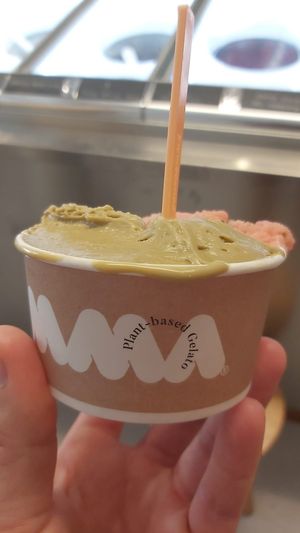Pistachio at AMMA Gelato in Barcelona