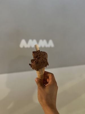 Chocolate hazelnut   at AMMA Gelato in Barcelona