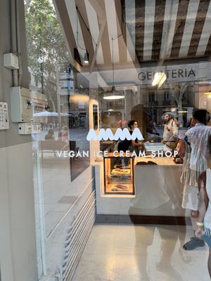 Outside   at AMMA Gelato in Barcelona