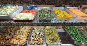 buffet at Tsan The Restaurante Natural in Florianopolis