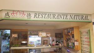 Store front at Tsan The Restaurante Natural in Florianopolis