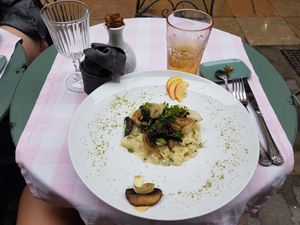 Risotto at Un Piano dans la Théière in La Rochelle