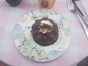 Cappucino Tartelette (une sorte de tiramisu en Tartelette) at Un Piano dans la Théière in La Rochelle