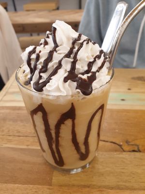 Coffee frappe at Pom Pom - Adam & Eve Jr in Bendigo