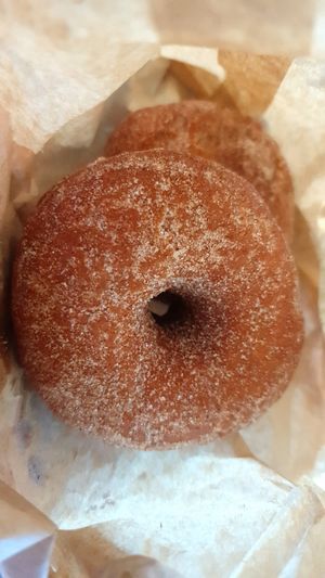 Vegan donuts at Pom Pom - Adam & Eve Jr in Bendigo