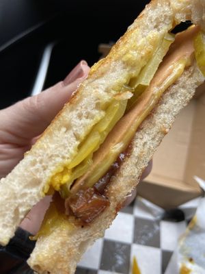 Ploughmans Toastie   at Pom Pom - Adam & Eve Jr in Bendigo