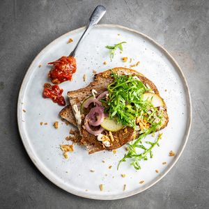Seitan toast at WAY Specialty Coffee Roasters in Ghent