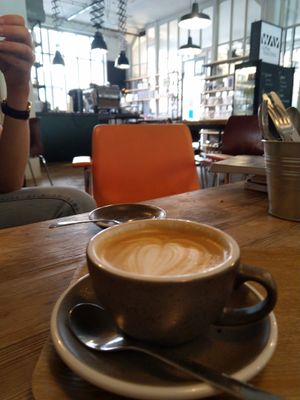 Cappuccino (+50ct for plant-based milk) at WAY Specialty Coffee Roasters in Ghent