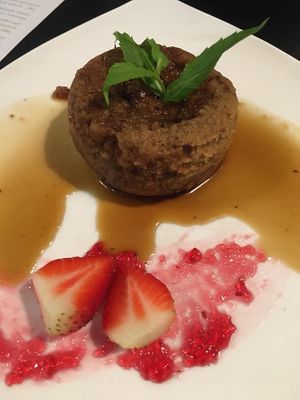 Vegan sticky date  at Sunflower Vegetarian Cafe in Mount Lawley