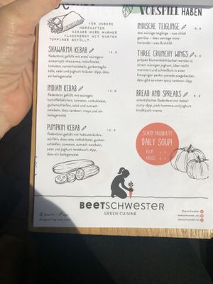 New menue  at Beetschwester in Muenster