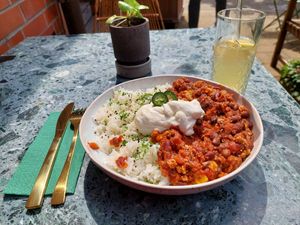 Chili sin carne at Beetschwester in Muenster