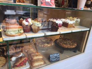 Dessert options  at Debby's Good Veggie Food in Barcelona