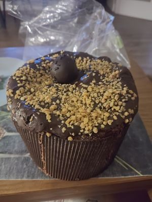 Panettone relleno de Nutella at Debby's Good Veggie Food in Barcelona