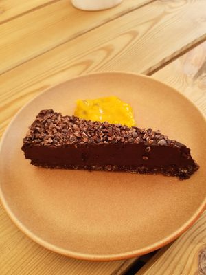 Vegan chocolate dessert. at The Punter in Oxford