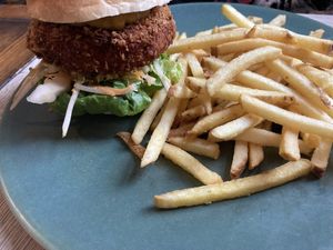 Katsu burger  at The Punter in Oxford