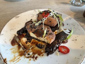 Miso glazed aubergines  at The Punter in Oxford