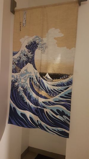 The Great Wave off Kanagawa at Kinkitsuya in Jakarta
