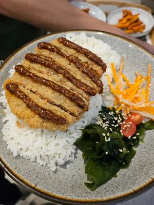 Katsu with rice ~ 29/4/24 at Kinkitsuya in Jakarta