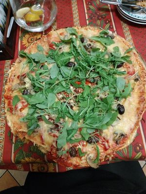 Vegetariana pizza at Steffani in Parnu