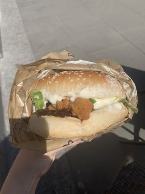 karma burger at Uapami in Warsaw