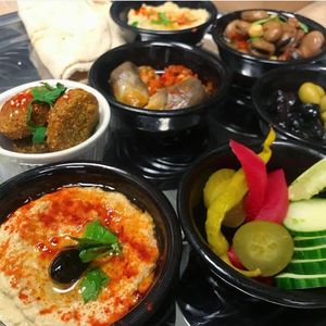 Mezze platter at Mama T's in Ossett