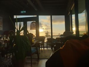 View from our table at Havenpaviljoen Wad Anderz in Schiermonnikoog