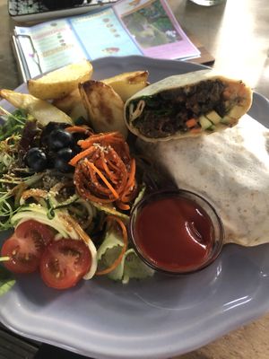 Classic Burrito at Golden Temple Teehaus in Hamburg