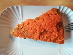 Carrot cake at Golden Temple Teehaus in Hamburg