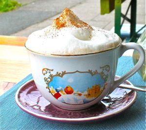 Best Chai ever!!! Homade, natural, organic and of course...vegan!! at Golden Temple Teehaus in Hamburg