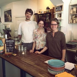 Super nice team at Golden Temple Teehaus in Hamburg