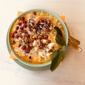 Indian summer bowl 😍🧡 at Golden Temple Teehaus in Hamburg