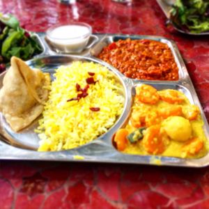 Thali at Golden Temple Teehaus in Hamburg
