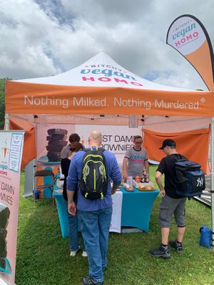 Lancaster Vegfest 2025 Tent at Bitchy Vegan Homo in Cleveland