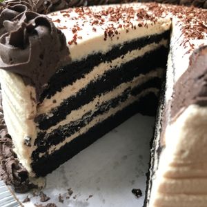 BVH chocolate peanut butter cake at Bitchy Vegan Homo in Cleveland