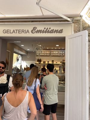 La heladería  at Gelateria Emiliana in Split