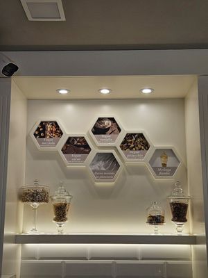 The vegan choices at Gelateria Emiliana in Split