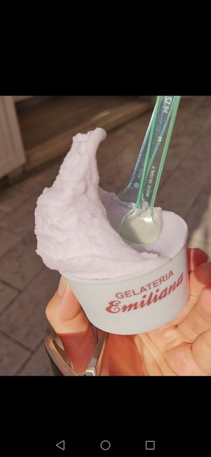 Ice Cream - Lavender Lemon at Gelateria Emiliana in Split