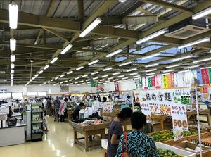 Inside at Yunta Ichiba in Yomitan