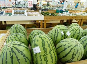 Watermelon at Yunta Ichiba in Yomitan