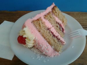 coconut cake, amazing at Vx in North London