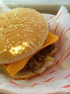 cheeseburger at Vx in North London