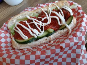 Vegan meatballs at Vx in North London