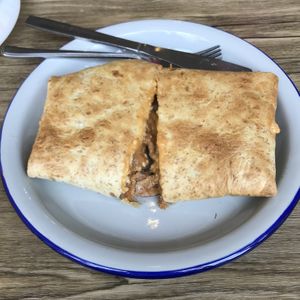 Cheesy steak wrap at Vx in North London