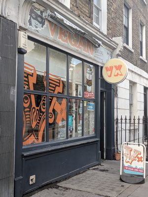 Vx shop front at Vx in North London