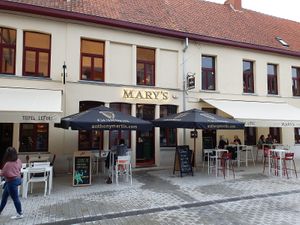 front + terrace at Mary's Irish Pub  in Kortrijk