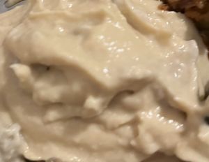 Super blurry photo of hommus  at No No's in Red Hill