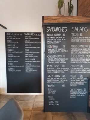 And the rest of the menue😉 at Juicy Skagen in Skagen